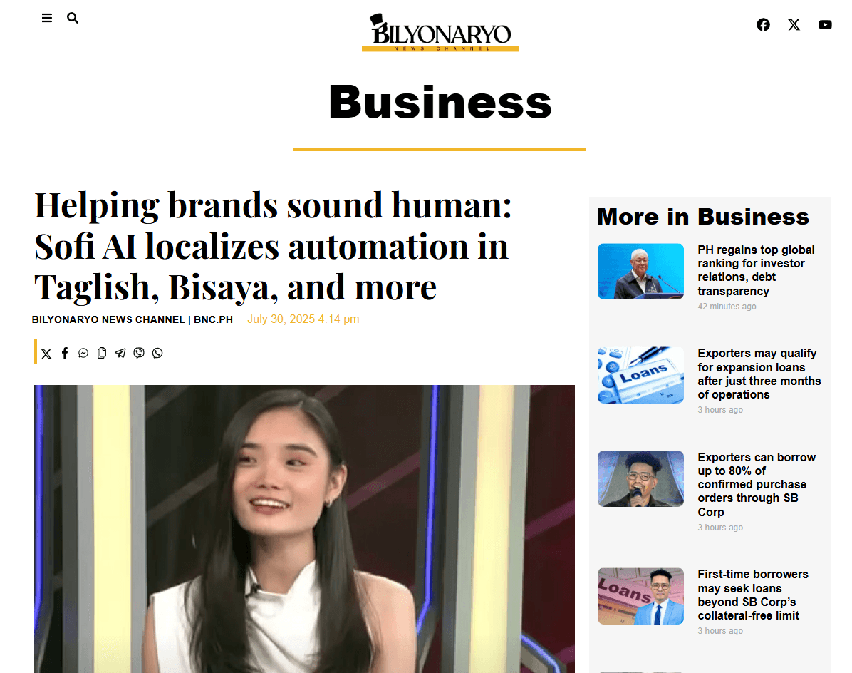 We train the AI to sound human: SOFI AI founder builds tech that speaks the way Pinoys do